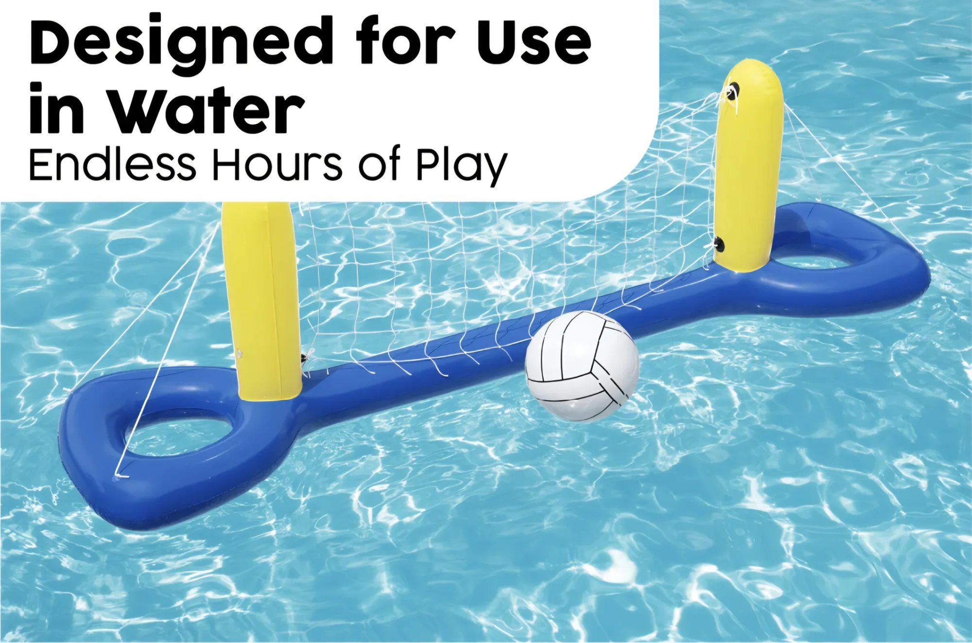 Bestway Inflatable Water Volleyball Pool Game Set (2.52m×64cm)