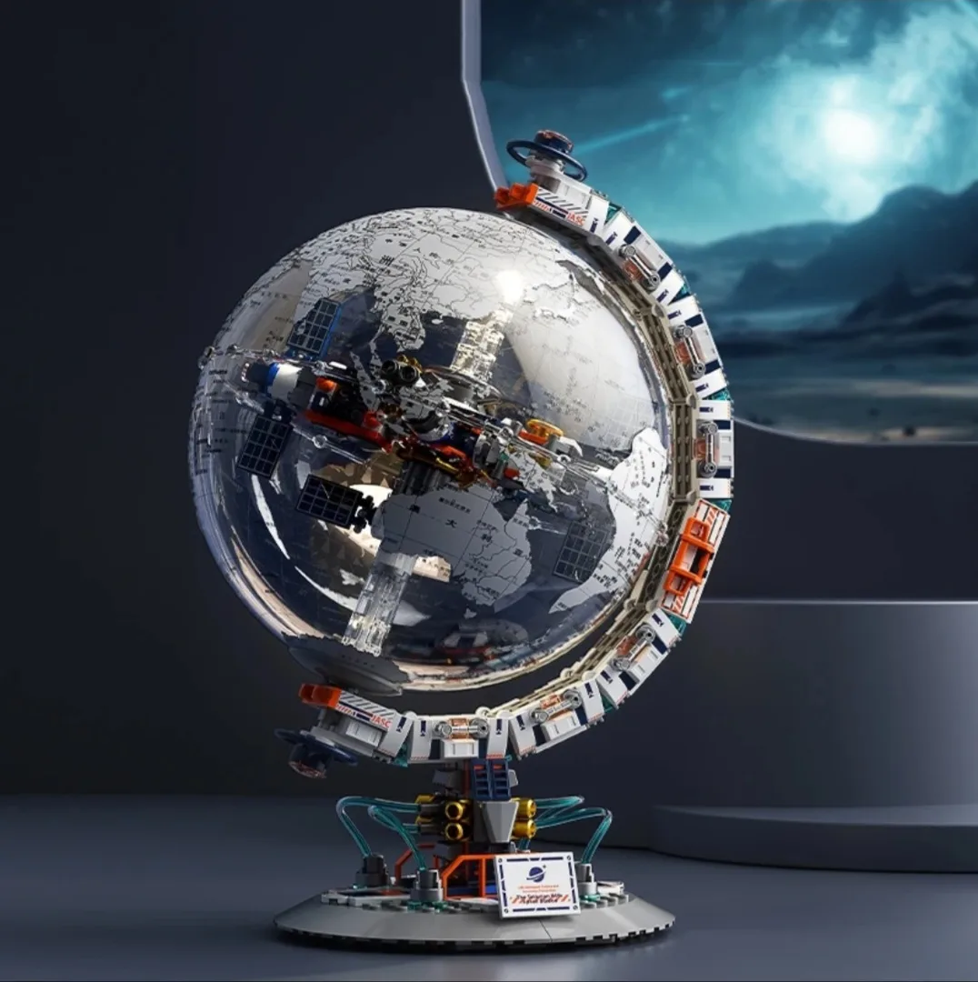 Space Dawn Globe Creative Building Block Educational Model Decoration Toy for Kids & Boys