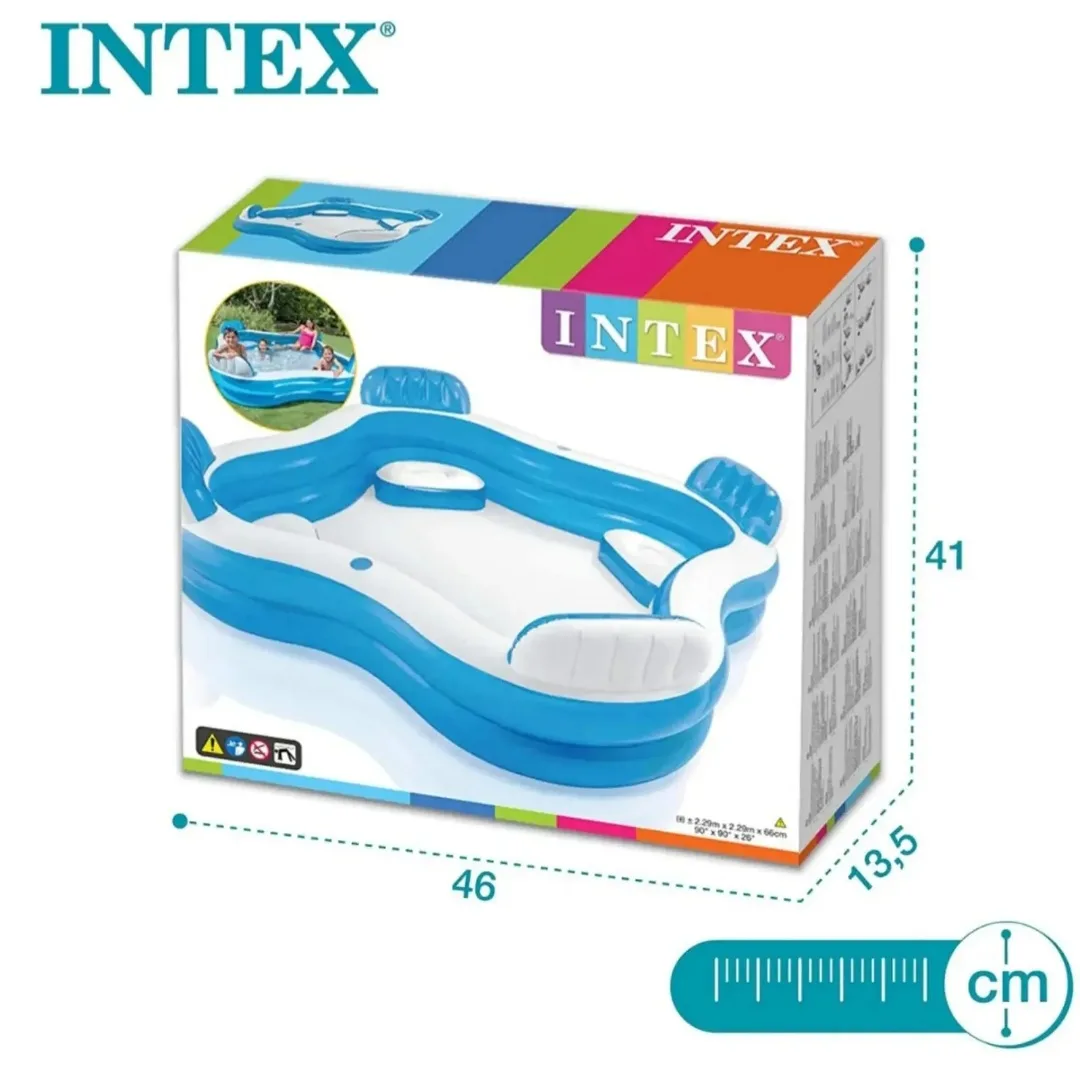 INTEX Swim Center Family Lounge Pool 2.29 x 2.29 x 0.66m
