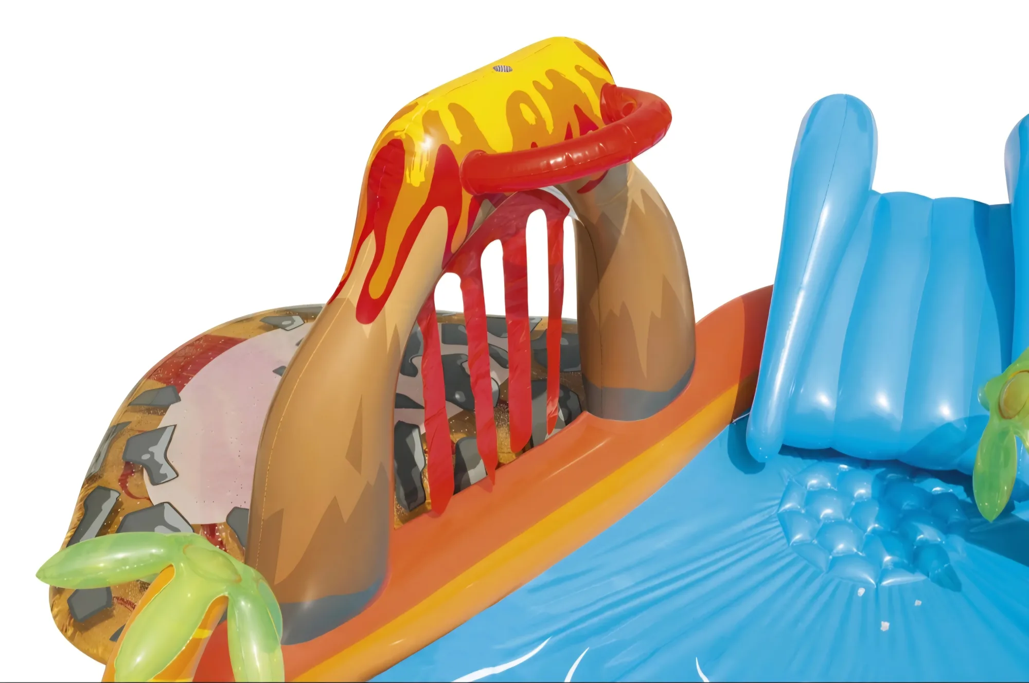 Bestway Lava Lagoon Kids Inflatable Water Play Center and Pool 2.65m X 2.65m X 1.04m Home Use Quick Setup